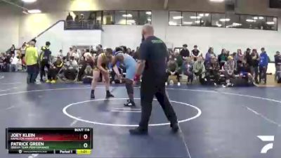 218 lbs Cons. Round 2 - Joey Klein, Hamilton Hawkeye WC vs Patrick Green, Dream Team Performance