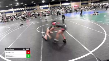 98 lbs Consolation - Nickolas Ortiz, Lions Wrestling Club vs Rasik Garvey, Silverback WC