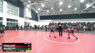 102 lbs Cons. Round 1 - Michael Tovar, Reverence Grappling vs Benjamin Hand, South Torrance