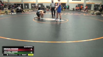 215 lbs Quarterfinal - Mitchell Grider, Ankeny Centennial vs Brogan Ironside, Cedar Rapids Washington