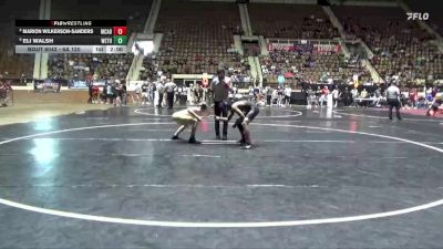 6A 120 lbs Champ. Round 2 - Eli Walsh, Wetumpka vs Marion Wilkerson-sanders, Mcadory