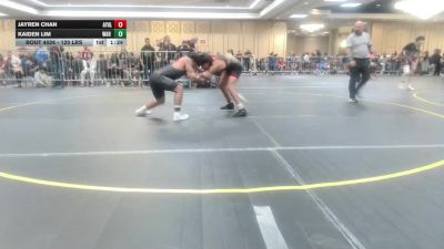 120 lbs Round Of 16 - Jayren Chan, Ayala vs Kaiden Lim, War Room