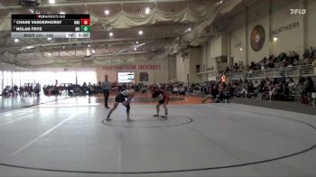 133 lbs Quarterfinal - Nolan Frye, Mount Union vs Chase Vanderhorst, Ohio Northern