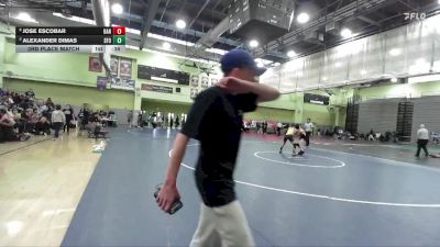 120 lbs 3rd Place Match - Alexander Dimas, SAN FERNANDO vs Jose Escobar, BANNING