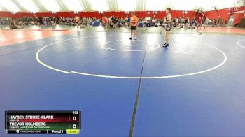 132 lbs Round 3 (6 Team) - Trevor Holmberg, Pequot Lakes/Pine River Backus Roadcrew vs Hayden Struse-Clark, Lodi