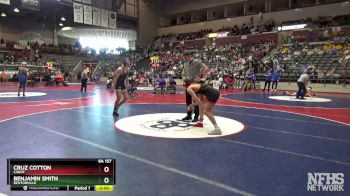 6A 157 lbs Quarterfinal - Cruz Cotton, Cabot vs Benjamin Smith, Bentonville