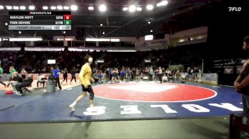 150 lbs Champ. Round 3 - Waylon Hoyt, South Kitsap vs Finn Devine, Olympic