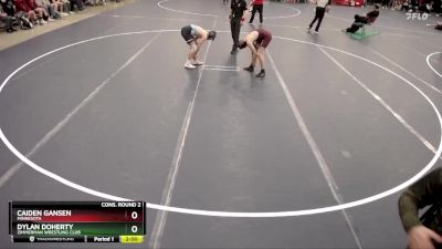 126 lbs Cons. Round 2 - Caiden Gansen, Minnesota vs Dylan Doherty, Zimmerman Wrestling Club