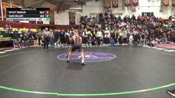 157 lbs Semifinal - Wyatt Medlin, Washington Community vs Jake Miller, Broken Arrow