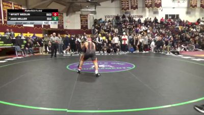 157 lbs Semifinal - Wyatt Medlin, Washington Community vs Jake Miller, Broken Arrow