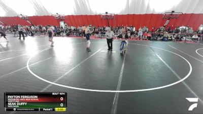 132 lbs Champ. Round 1 - Sean Duffy, Wisconsin vs Payton Ferguson, Reedsburg Area High School Wrestling