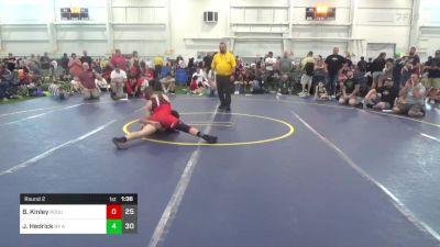 125 lbs Round 2 - Brendan Kinley, Rogue W.C. (OH) vs James Hedrick, 84 Athletes (VA)