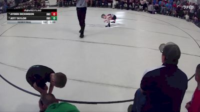 12 lbs Semifinal - Jett Taylor, Rocks Wrestling Club vs Ayden Dickinson, Norris Wrestling Club