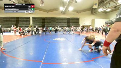 106 lbs Quarterfinal - Ben Bolduc, New England Gold MS vs Jowell Alfonso, Pride MS