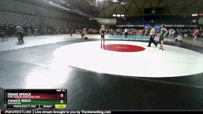 92 lbs Champ. Round 1 - Drake Spence, Port Angeles Wrestling Club vs Chance Reece, Washington