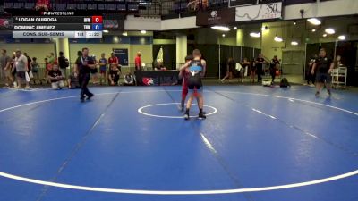 92 lbs Cons. Sub-semis - Logan Quiroga, Brevard FCA Wrestling vs Dominic Jimenez, The Best Wrestler