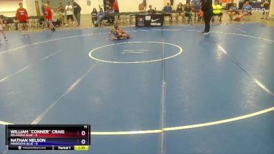 71 lbs Quarterfinals (8 Team) - William ``Conner`` Craig, Oklahoma Blue vs Nathan Nelson, Minnesota Blue