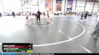 98 lbs Rd# 3- 12:00pm Friday - Bailey Miller, Maryland Gold vs Brynlyn Sullivan, Oklahoma Outlaws