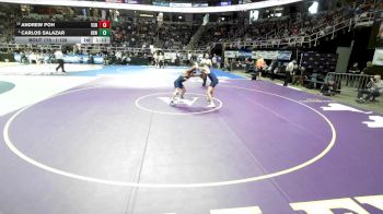 I-126 lbs Champ. Round 2 - Carlos Salazar, Hewlett vs Andrew Poh, Valley Stream North