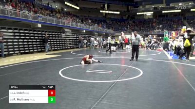 60 lbs Consi Of 16 #2 - Jase Indof, Belle Vernon vs Rex Molinaro, Hazleton