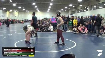 155 lbs Cons. Round 3 - Brooklyn Woollett, Hartford WC vs Katalina Thompson, Eaton Rapids Youth WC