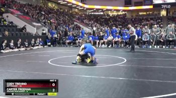 138 lbs Quarterfinal - Cody Trevino, Bettendorf vs Carter Freeman, Waukee Northwest