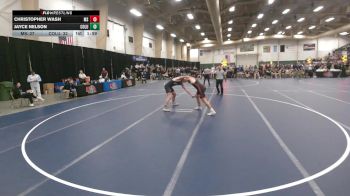 215 lbs Finals (8 Team) - Christopher Wash, Millard South vs Jayce Nelson, Columbus