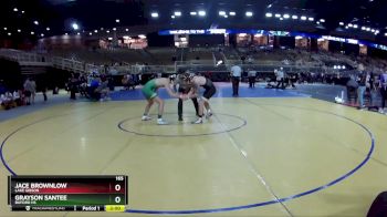 165 lbs Champ. Round 3 - Jace Brownlow, Lake Gibson vs Grayson Santee, Buford HS