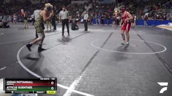 150 lbs 5th Place Match - Atticus Guenther, Trailhands vs Josiah Pattangall, Oberlin