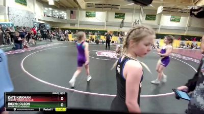 91 lbs Round 3 - Kate Kirkman, Heights Wrestling Club vs Irelyn Olson, Southwest Academy
