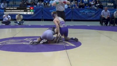 125 lbs Quarterfinal - Aidan Gruenenfelder, Loras vs Jase Van Pelt, Cornell College