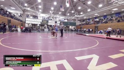 285 lbs Cons. Round 1 - Aryan Bazadeh, Rancho Bernardo vs Kingston Thomas, Temecula Valley