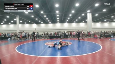 126 lbs Quarters - Adam Khan, Savage Wrestling Academy vs Tanner Stone, Illinois