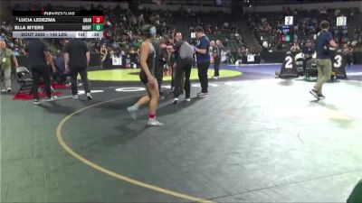 140 lbs Consolation - Lucia Ledezma, Granite Hills (SD) vs Ella Myers, Monterey (CC)