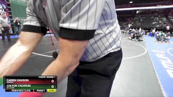 150 Class 2 lbs Champ. Round 1 - Caiden Davison, Odessa vs Colton Calhoun, St. Clair