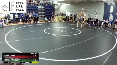 125 lbs. Champ. Round 3 - Kyah Leyba, Broken Arrow vs Bailey Sessions, Little Rock Southwest