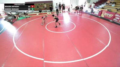 106 lbs Round 2 - Samuel Barajas, Downey High School vs Braden Anthony, Costa Training Center