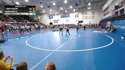 133 lbs Semifinal - Grey Dobler, Carey Jr High vs Raden Abeyta, Centennial Middle School