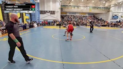 165 lbs Quarterfinal - Bennett Brumbley, Sussex Tech H S vs Stanley Pete, Laurel H S