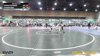 138 lbs 7th Place - Davrius Gutierrez, Selma vs Stephen Meek, Sanderson Wrestling Academy