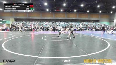 138 lbs 7th Place - Davrius Gutierrez, Selma vs Stephen Meek, Sanderson Wrestling Academy