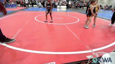 52 lbs Round Of 16 - Kevin Harris, HURRICANE WRESTLING ACADEMY vs Vincent Butcher, Tulsa Blue T Panthers