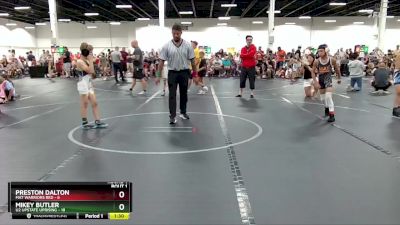 68 lbs Round 1 (4 Team) - Preston Dalton, Mat Warriors Red vs Mikey Butler, U2 Upstate Uprising