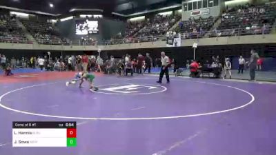 62 lbs Consi Of 8 #1 - Liam Hannis, Bloomsbury, NJ vs James Sowa, Wexford, PA