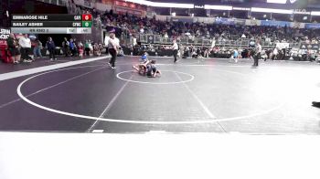 100 lbs Rr Rnd 3 - Emmarose Hile, Capital City Combatives vs Bailey Asher, Cywc