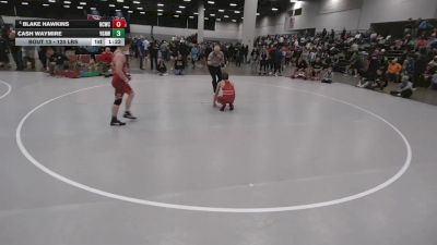 120 lbs Champ. Rd Of 32 - Blake Hawkins, Bear Cave Wrestling Club vs Cash Waymire, Young Guns Nashville Wrestling