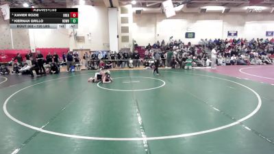 120 lbs Consi Of 8 #2 - Xavier Rozie, Bristol Eastern vs Kiernan Grillo, Notre Dame-West Haven