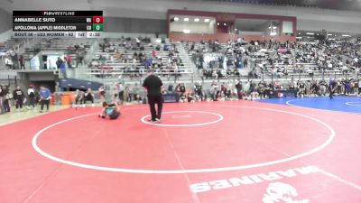 U23 Women - 62 lbs Champ. Round 1 - Annabelle Suto, WA vs Apollonia (Apple) Middleton, CO