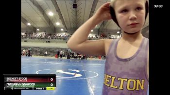 70A 5th Place Match - Beckett Stock, Belton Wrestling Club vs Moredecai Qualman, Lathrop Youth Wrestling Club