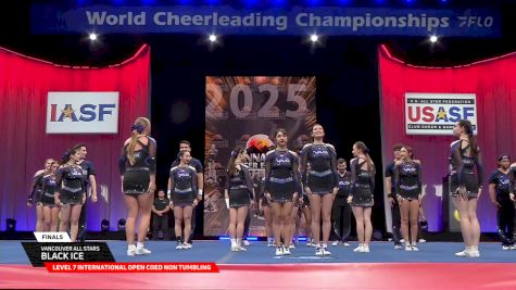 Vancouver All Stars - Black Ice [2025 L7 International Open Coed Non Tumbling Finals] 2025 The Cheerleading Worlds